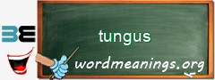 WordMeaning blackboard for tungus